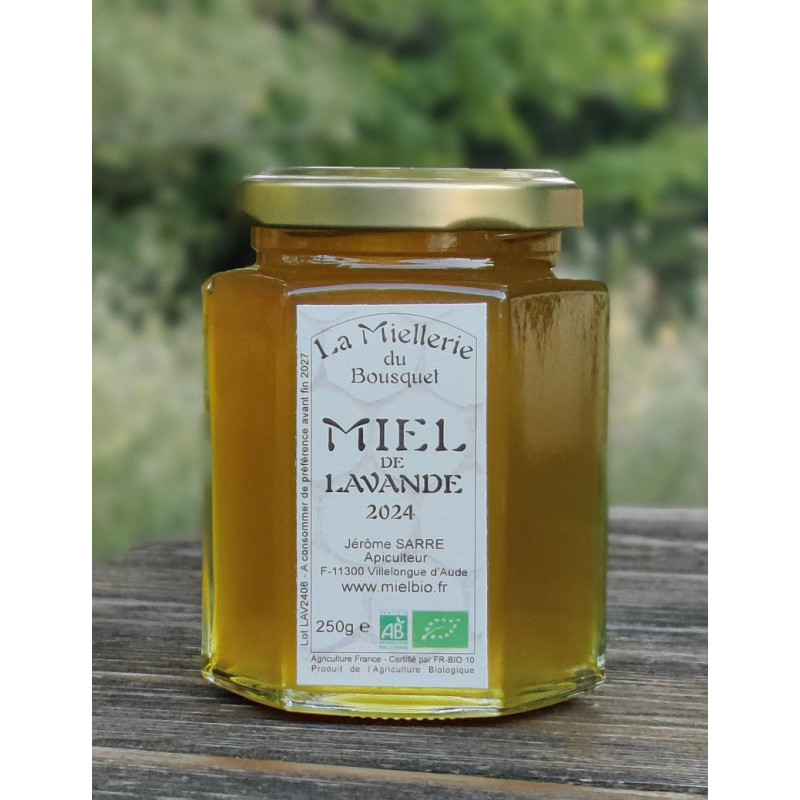 Miel Bio de Lavande France 2024 en pot 250g