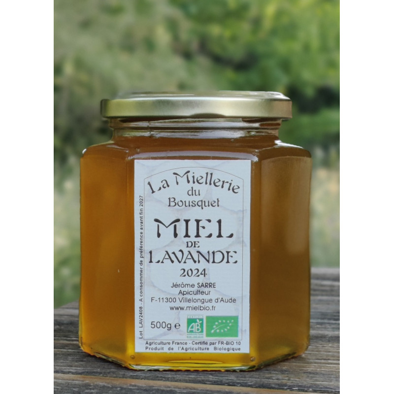 Miel Bio de Lavande 2024 France pot 500g