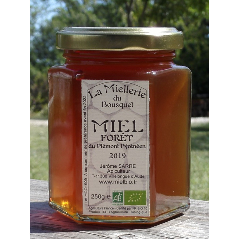 Miel de Forêt Bio France Pyrénées Orientales 2025 pot 250g