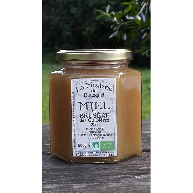 Miel Bio de Bruyère des Corbières France 2025 500g
