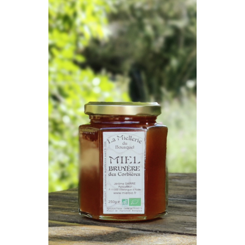 Miel Bio de Bruyère des Corbières Sud de France 2025 250g Miel Bio de Bruyère des Corbières Sud de France 2025 250g