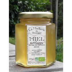 Miel Bio de Romarin sauvage Corbières 2026 pot 250g