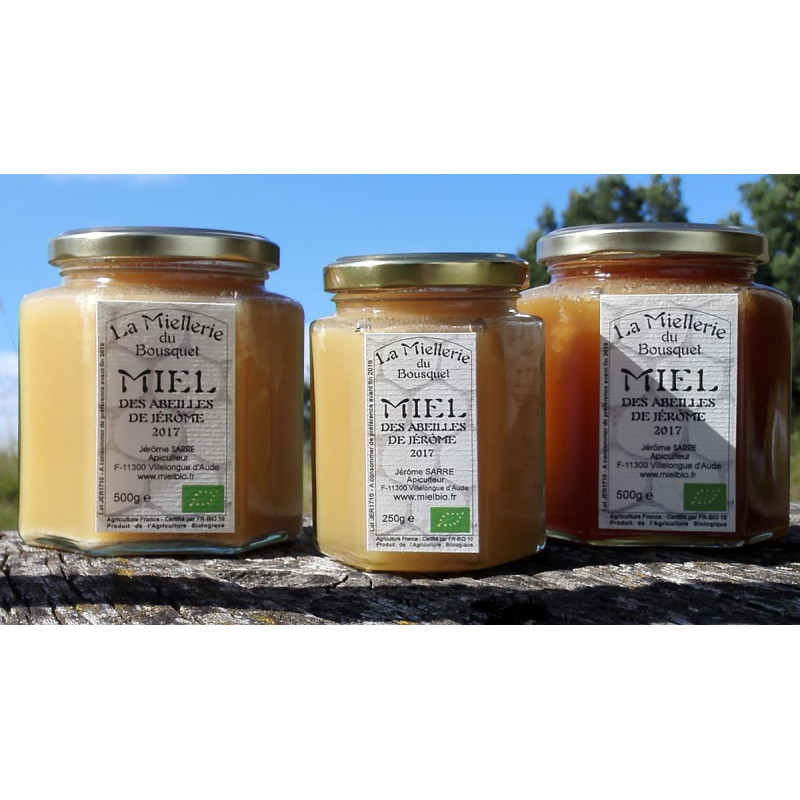 Miel Bio des Abeilles de Jérôme 2026 pot 500g