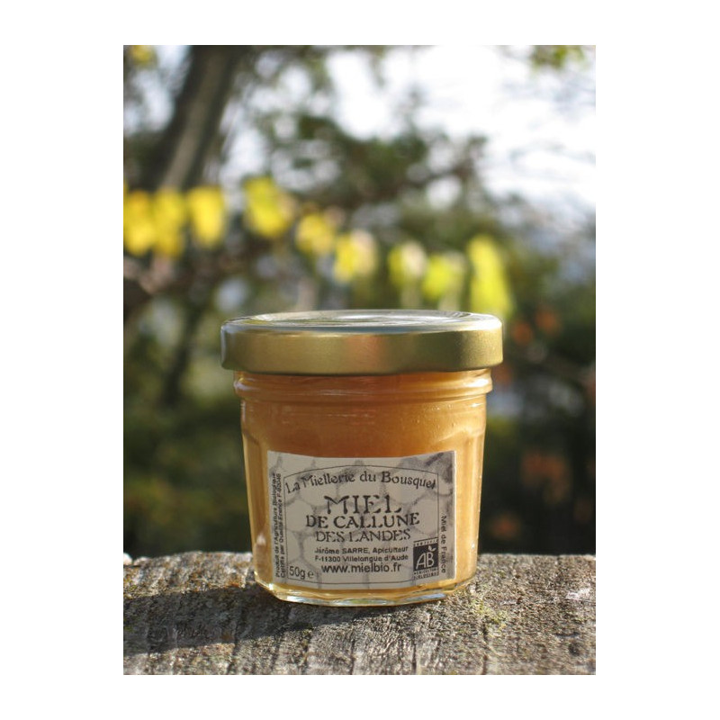 Miel Bio de Bruyère Callune crémeux en pots 50g Miel Bio de Bruyère Callune crémeux en pots 50g