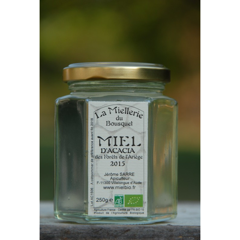 Miel Acacia Bio Ariège 2015 pot 250g Miel Acacia Bio Ariège 2015 pot 250g