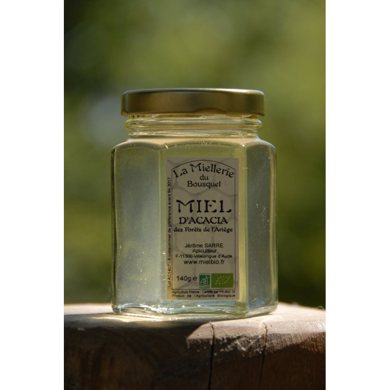 Miel Acacia Bio Ariège 2015 pot 140g Miel Acacia Bio Ariège 2015 pot 140g