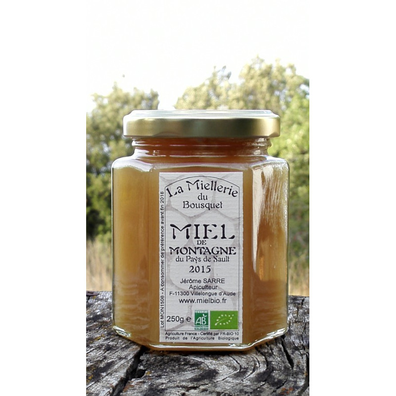 Miel de Montagne Bio 2015 en pot de 250g Miel de Montagne Bio 2015 en pot de 250g