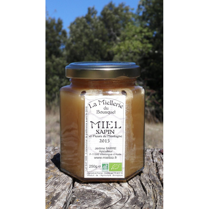 Miel de Sapin et Fleurs de Montagne 2015 Bio 250g Miel de Sapin et Fleurs de Montagne 2015 Bio 250g
