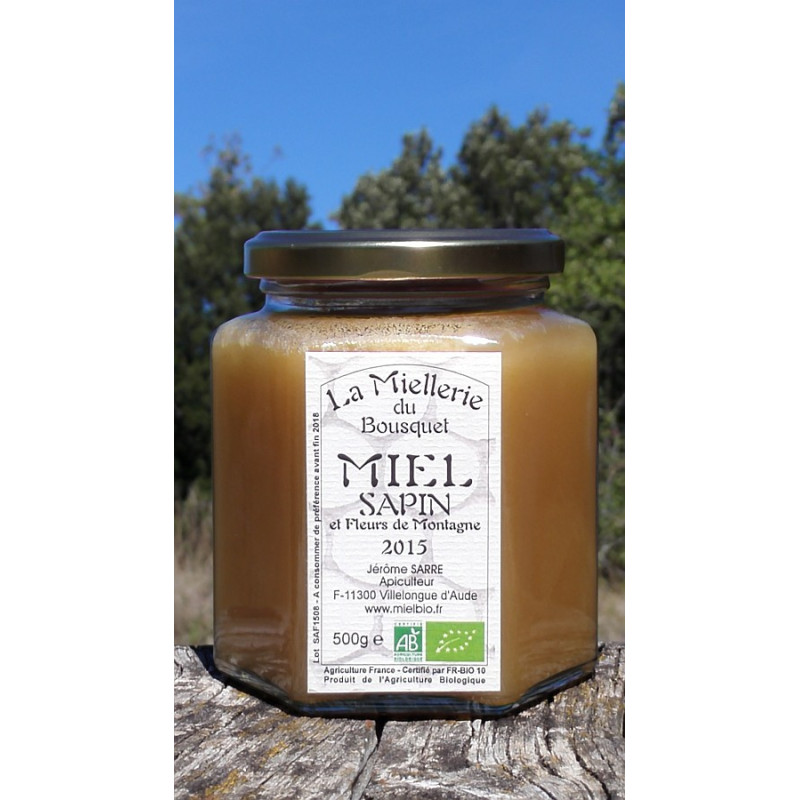 Miel de Sapin et Fleurs de Montagne 2015 Bio 500g Miel de Sapin et Fleurs de Montagne 2015 Bio 500g