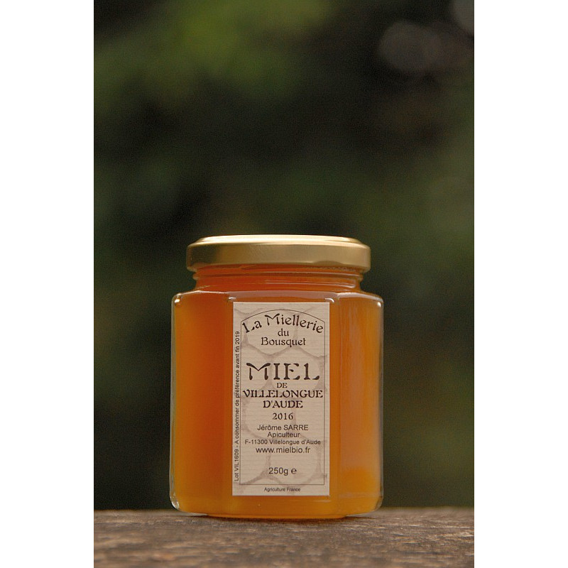 Miel de Villelongue d`Aude 2016 pot 250g Miel de Villelongue d`Aude 2016 pot 250g