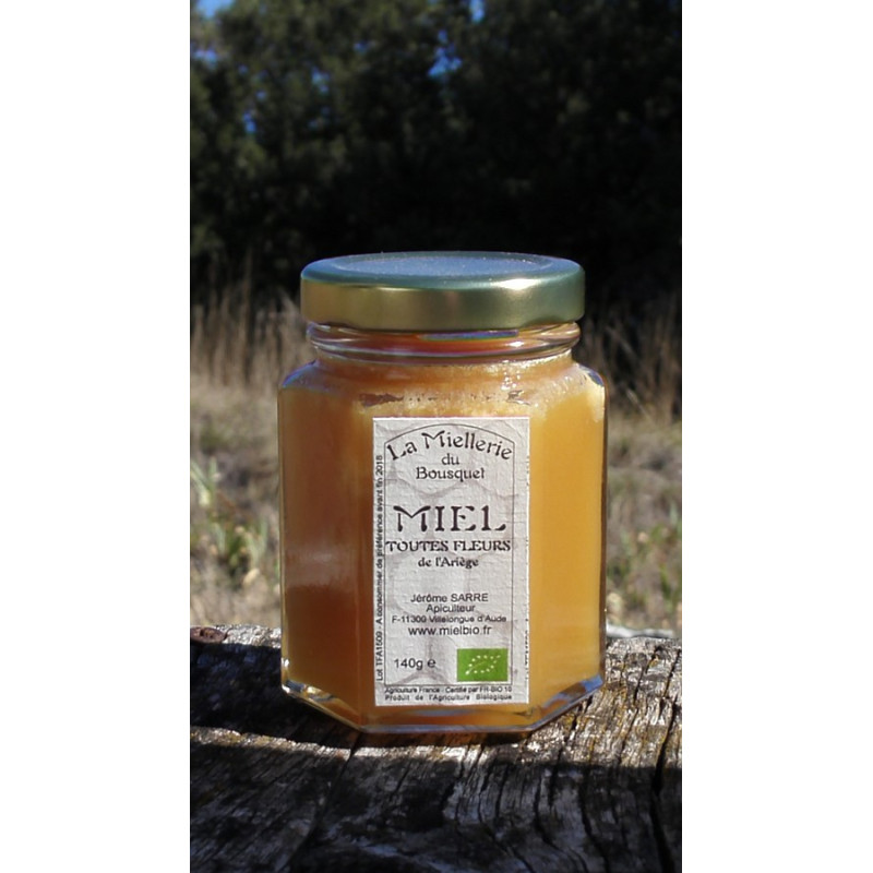 Miel Bio Fleurs de l`Ariège 2016 en pot 140g Miel Bio Fleurs de l`Ariège 2016 en pot 140g