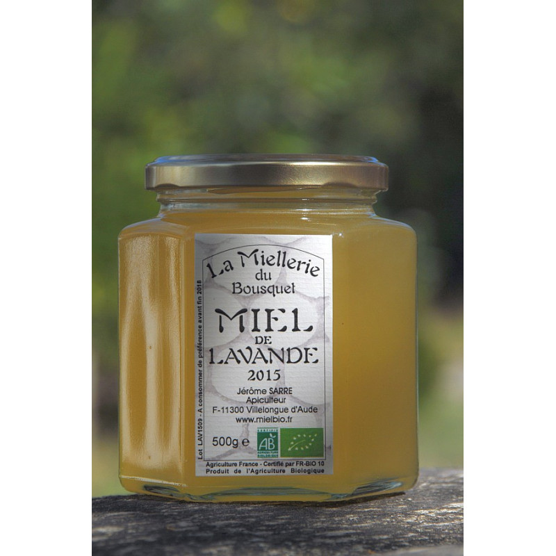 Miel Bio de Lavande 2016 en pot 500g Miel Bio de Lavande 2016 en pot 500g