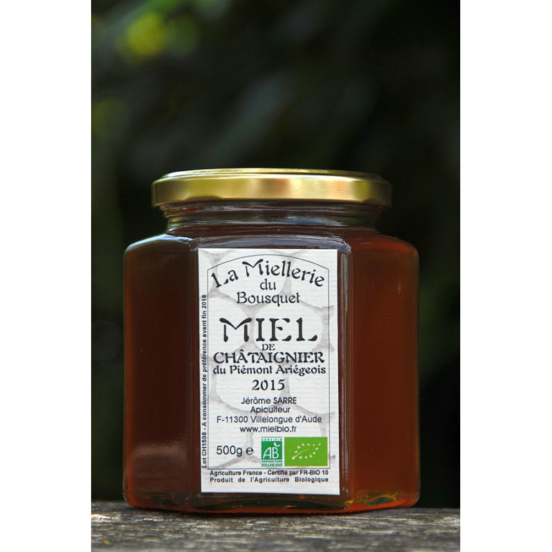 Miel de Châtaignier Bio Ariège 2016 500g Miel de Châtaignier Bio Ariège 2016 500g