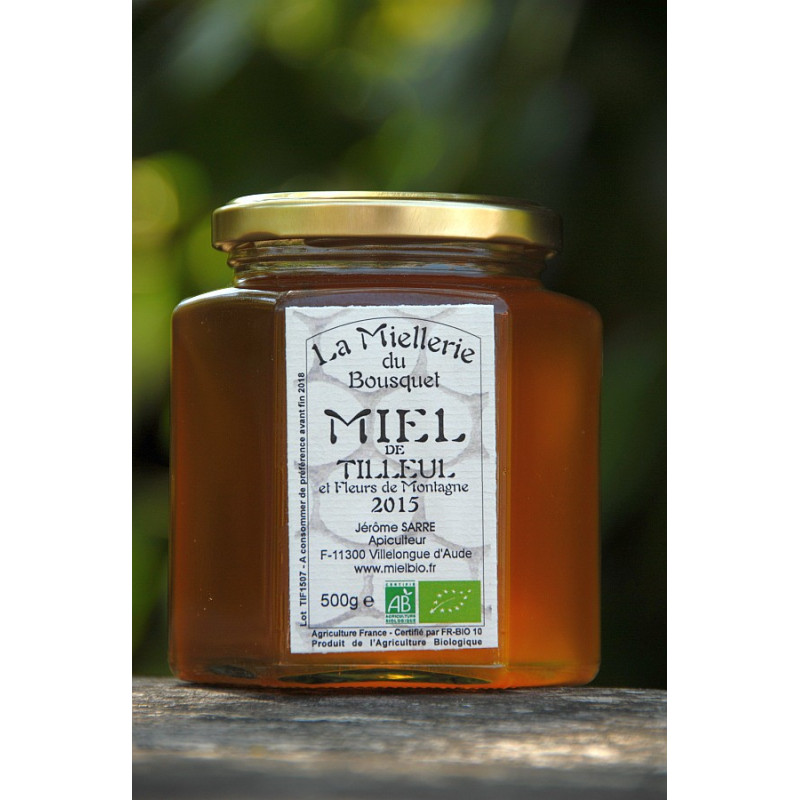 Miel Bio de Tilleul de Montagne 2016 pot 500g Miel Bio de Tilleul de Montagne 2016 pot 500g