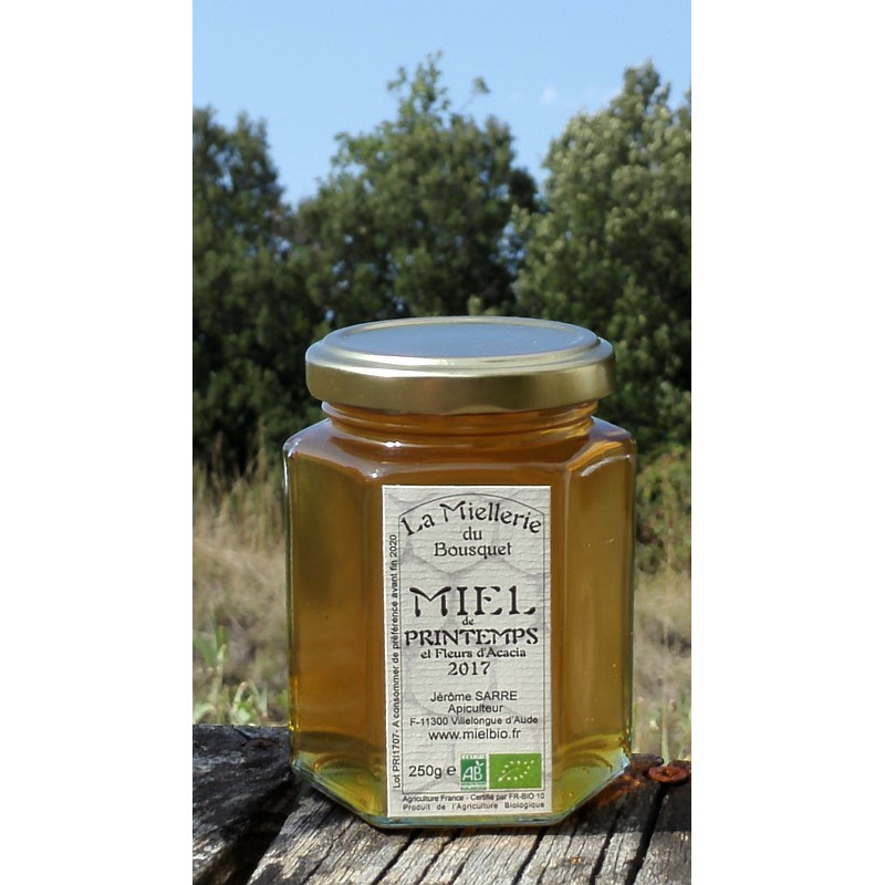 Miel de Printemps Bio Pyrénées Ariège 2017 pot 250g Miel de Printemps Bio Pyrénées Ariège 2017 pot 250g