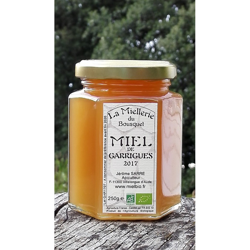 Miel Bio de Garrigues 2017 en pot 250g Miel Bio de Garrigues 2017 en pot 250g