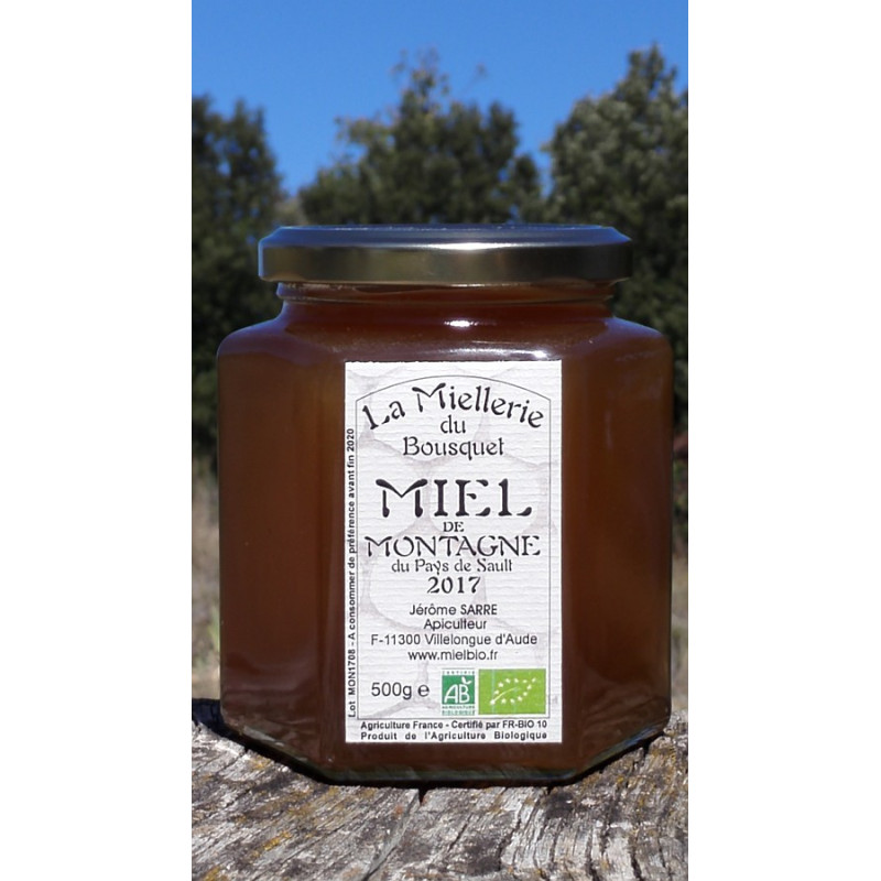 Miel de Montagne Bio Pyrénées 2017 pots 500g Miel de Montagne Bio Pyrénées 2017 pots 500g