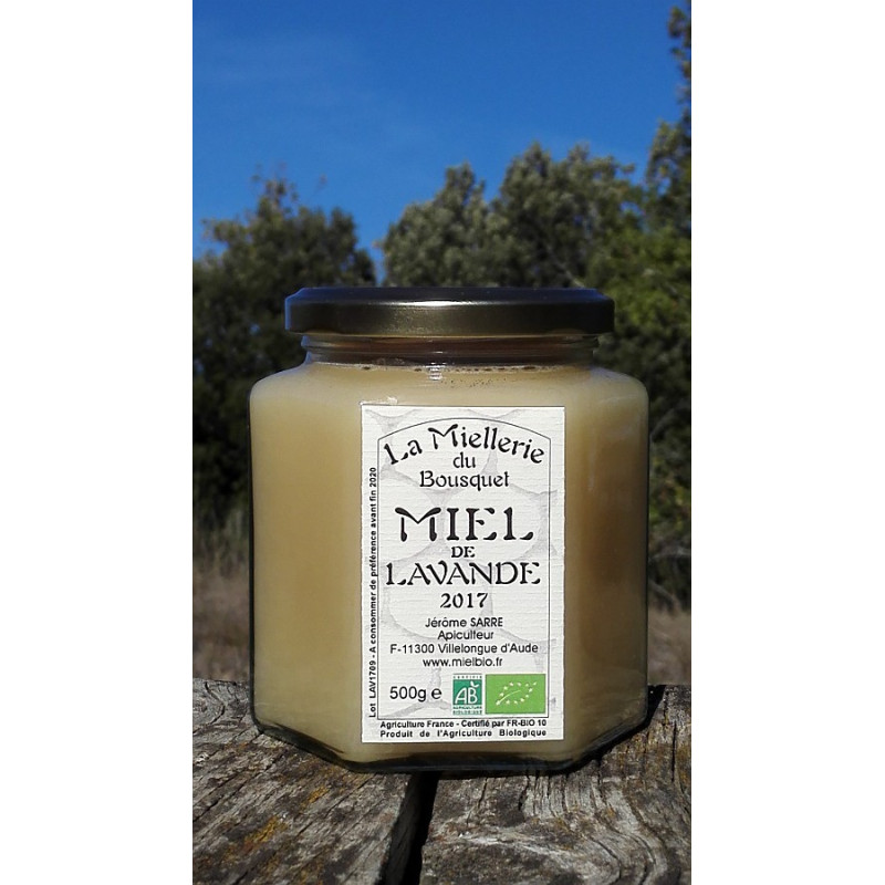 Miel Bio de Lavande 2017 en pot 500g Miel Bio de Lavande 2017 en pot 500g