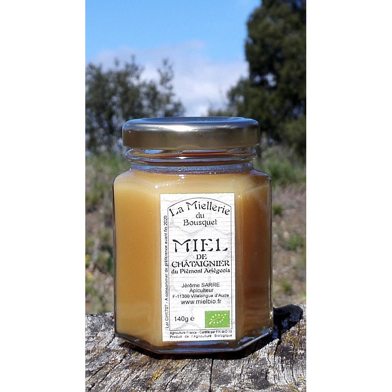 Miel de Châtaignier Bio Ariège 2017 140g Miel de Châtaignier Bio Ariège 2017 140g
