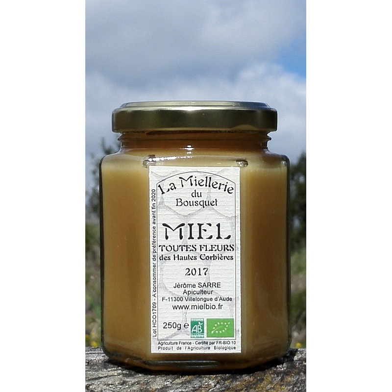 Miel Bio Fleurs de Hautes Corbières 2017 250g Miel Bio Fleurs de Hautes Corbières 2017 250g
