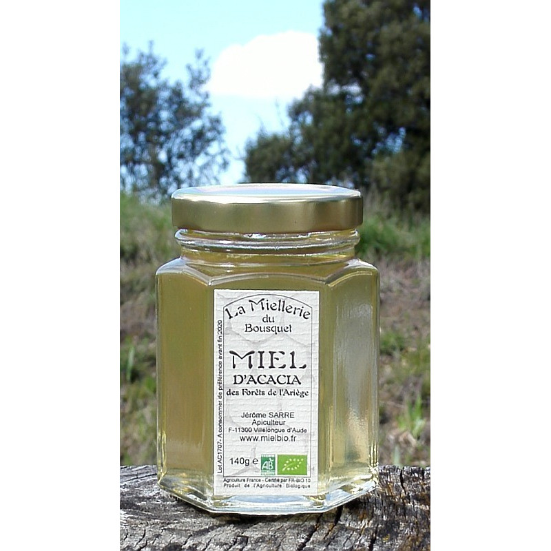 Miel Acacia Bio Pyrénées Ariège 2017 pot 140g Miel Acacia Bio Pyrénées Ariège 2017 pot 140g
