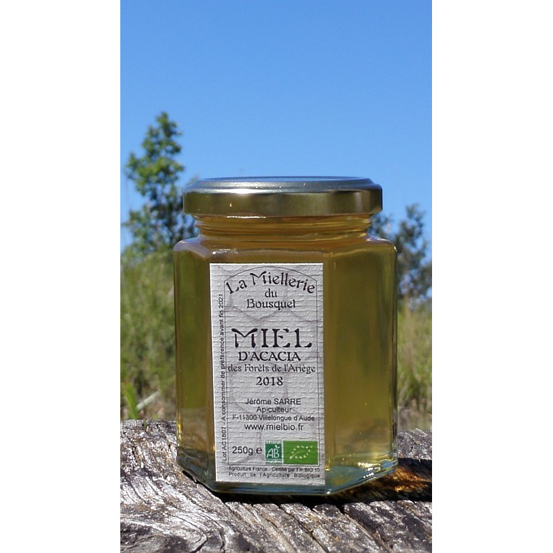 Miel Acacia Bio Pyrénées Ariège 2018 pot Miel Acacia Bio Pyrénées Ariège 2018 pot