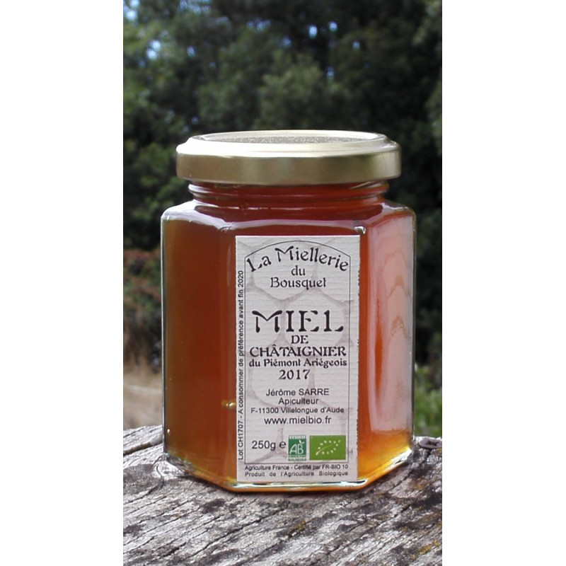 Miel de Châtaignier Bio Ariège 2017 250g Miel de Châtaignier Bio Ariège 2017 250g