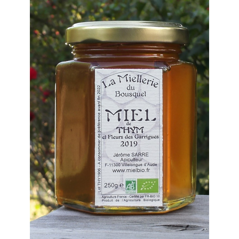 Miel Bio Thym et Fleurs de Garrigues - France/Aude Miel Bio Thym et Fleurs de Garrigues - France/Aude