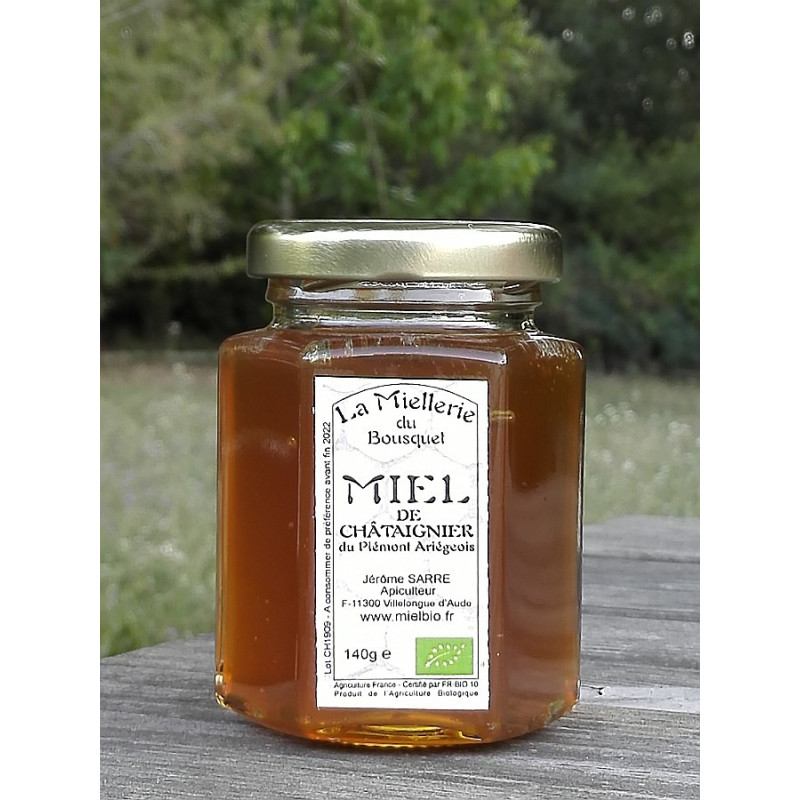 Miel de Châtaignier Bio Ariège à la mise en pot août 2019 Miel de Châtaignier Bio Ariège à la mise en pot août 2019