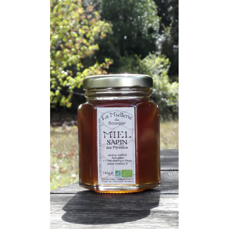Miel de Sapin des Pyrénées Bio 2021 pot 140g Miel de Sapin des Pyrénées Bio 2021 pot 140g