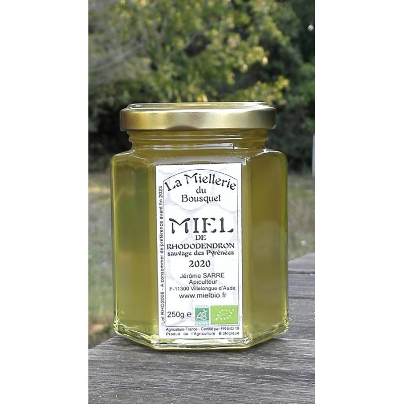 Miel de Rhododendron sauvage des Pyrnes 2022 Bio 250g