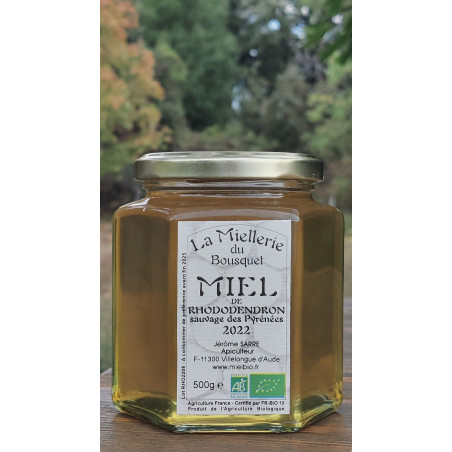 Miel de Rhododendron sauvage des Pyrénées 2022 Bio 500g